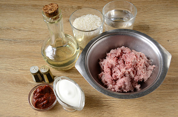 Мясные тефтели с рисом с подливкой рецепт фото 1